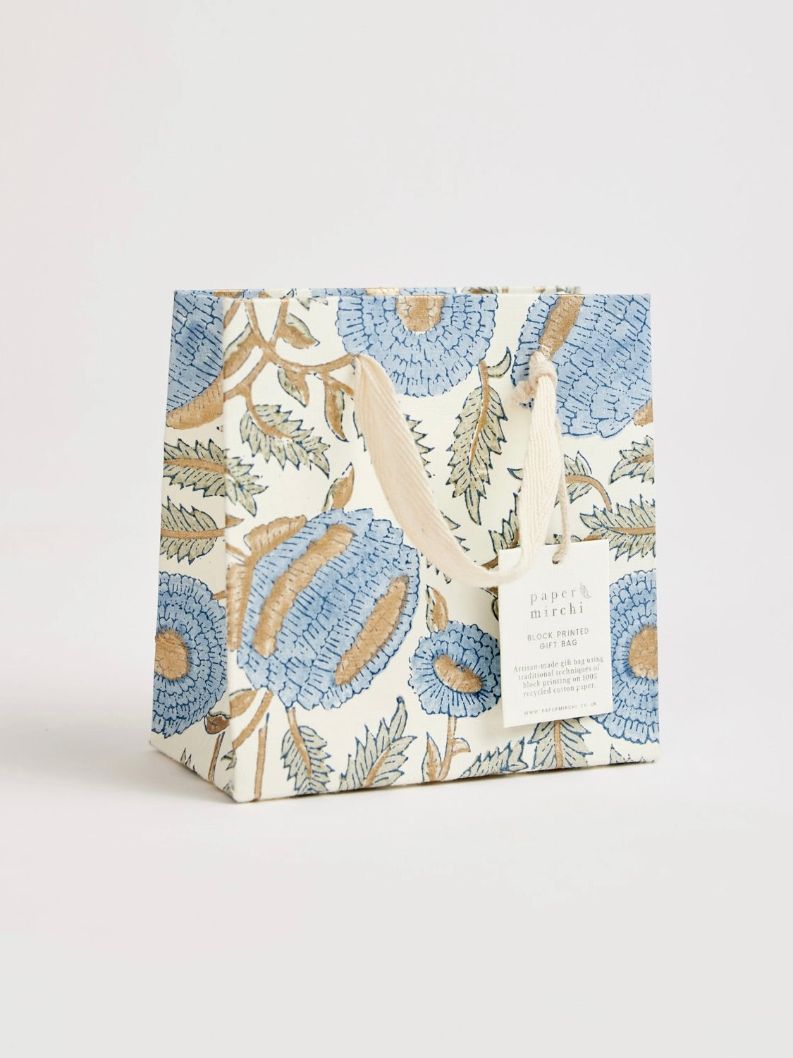 Block Printed Small Gift Bags