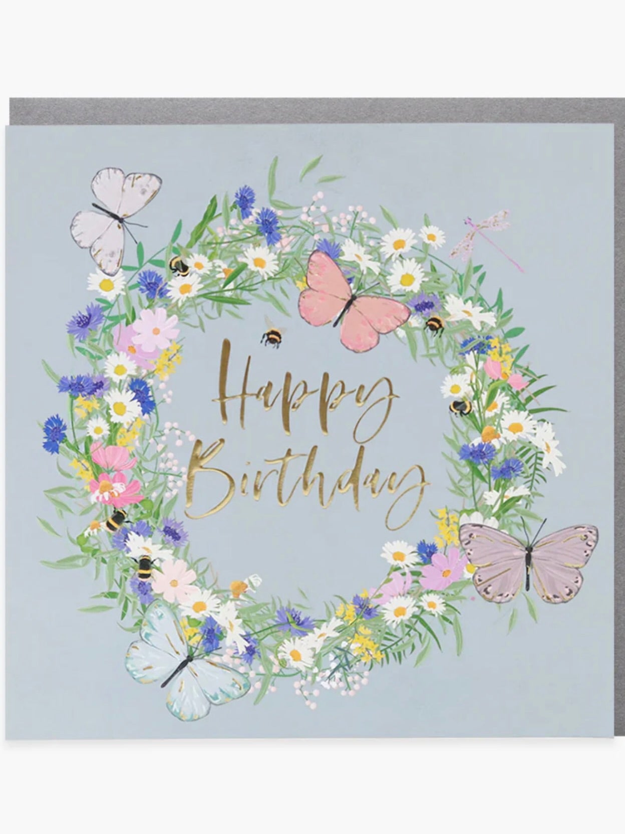 Floral Wreath Birthday Card