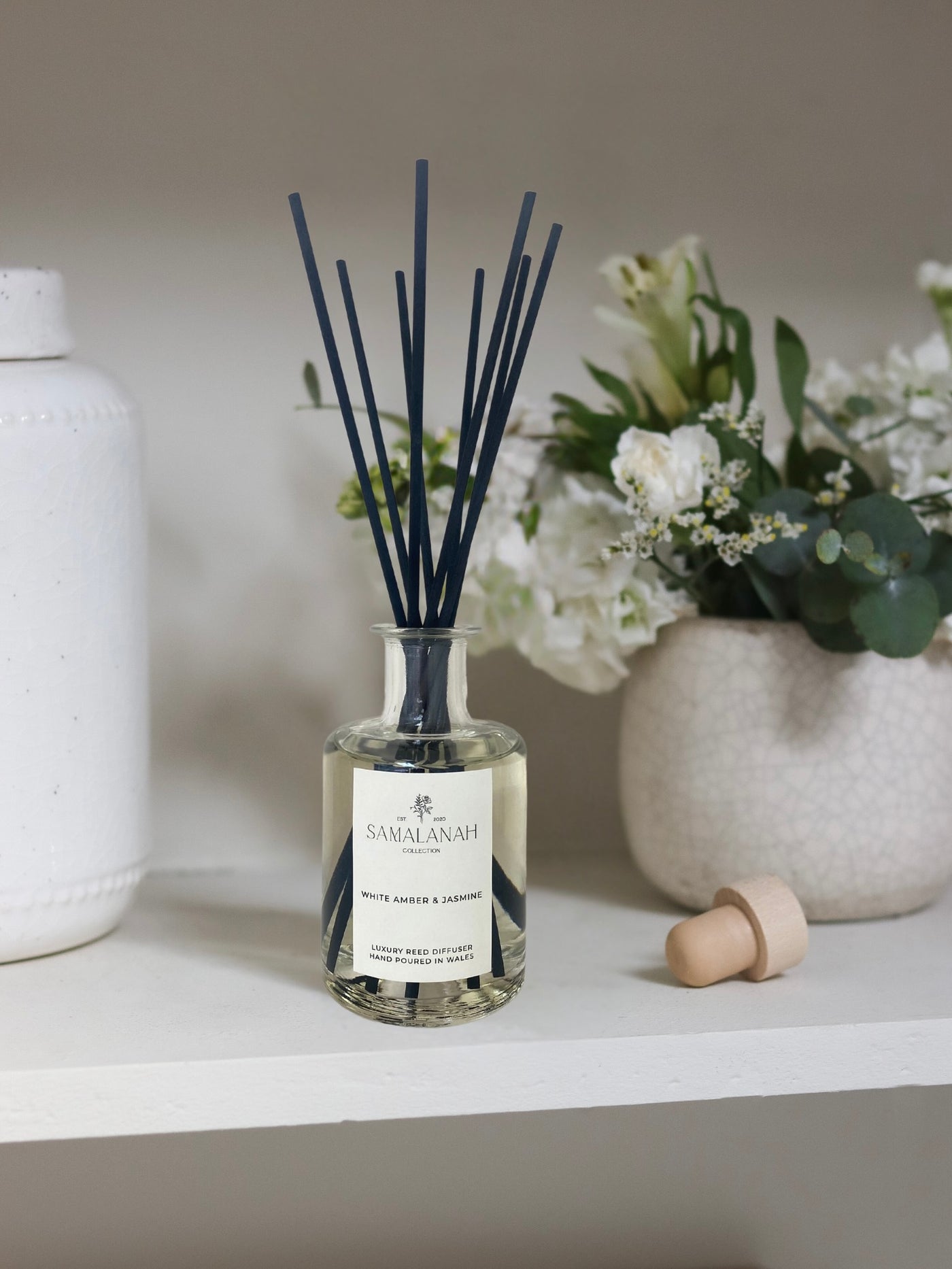 White Amber & Jasmine Reed Diffuser