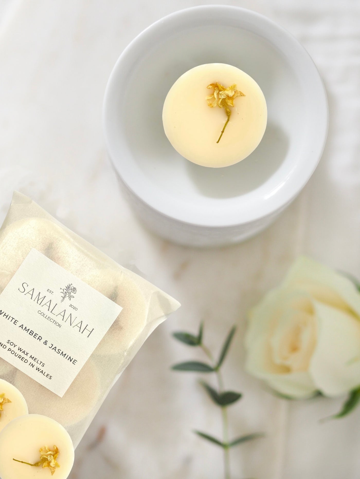 White Amber & Jasmine Soy Wax Melts