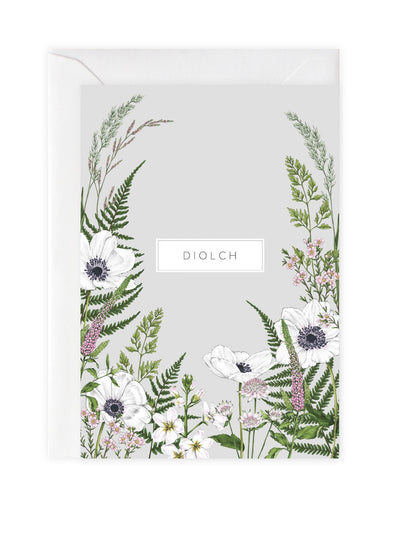 Wild Meadow 'Diolch' Welsh Card