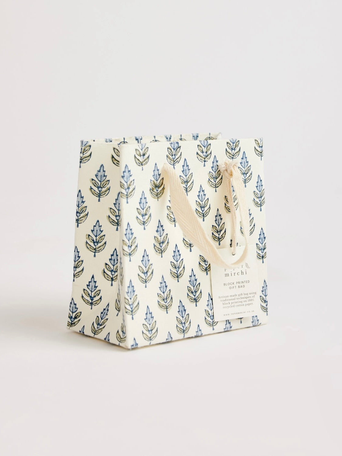 Block Printed Small Gift Bags