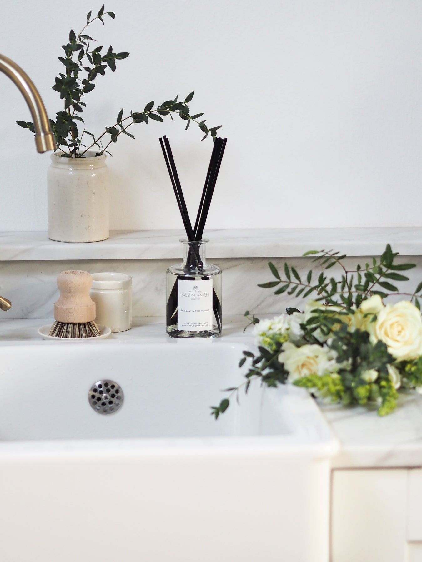 Sea Salt & Driftwood Reed Diffuser – Samalanah Collection