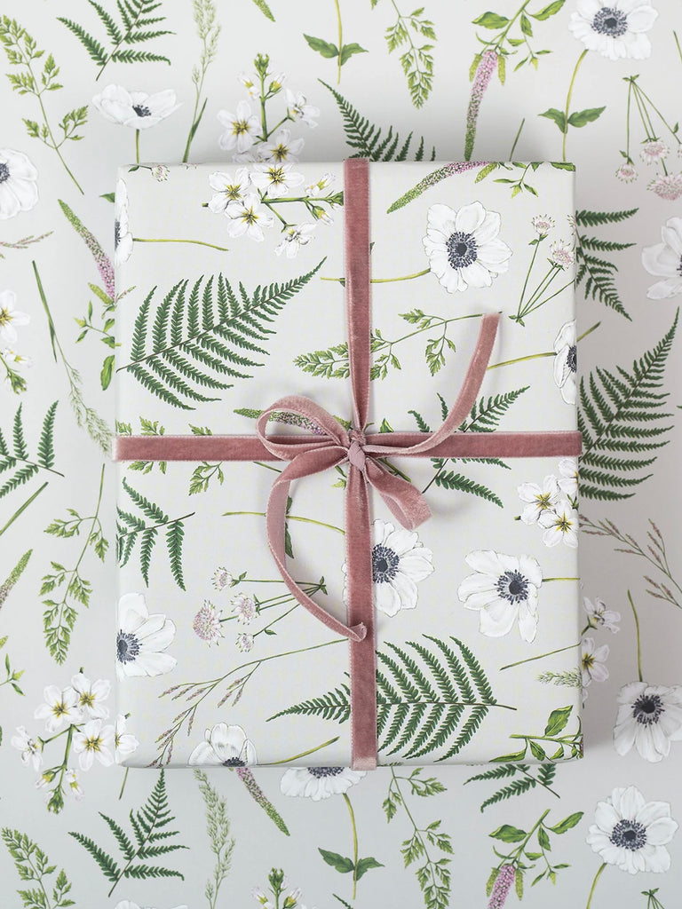 Wild Meadow - Black - Gift Wrap